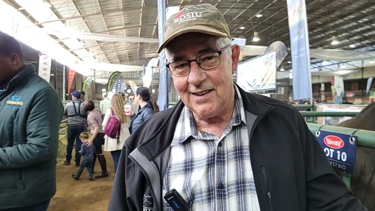 Makena van Bosiu Borane gesels Boran Nasionale Veiling 2022.