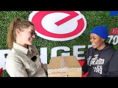 Wenner van 'n ECOFLOW inverter by Engen SA op Nampo 2023