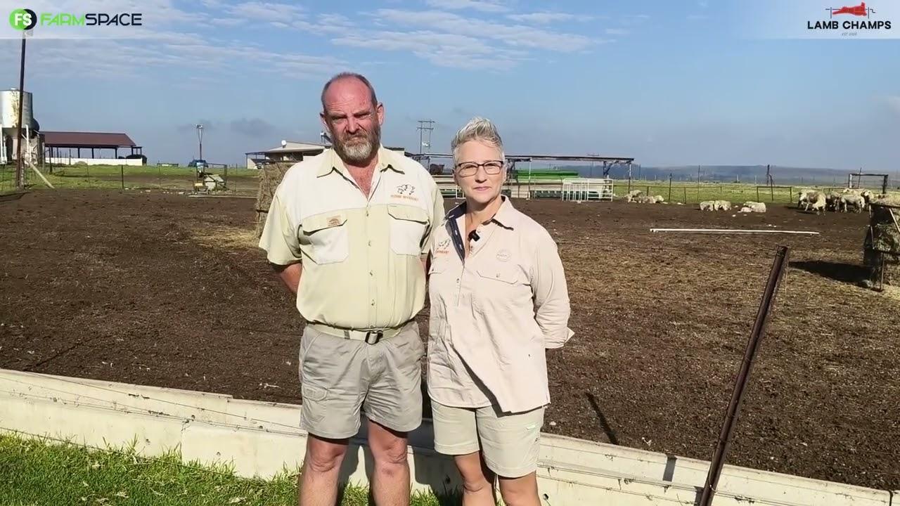 Sarel en Yolindi Venter skryf die jaar 'n Vleis Merino in vir Lamb Champs 2026