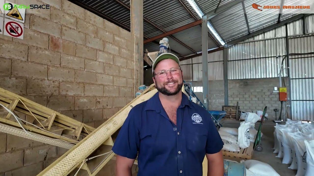 Hoe gebruik Sean hulle 'n Jones pelletizer in hulle besigheid?