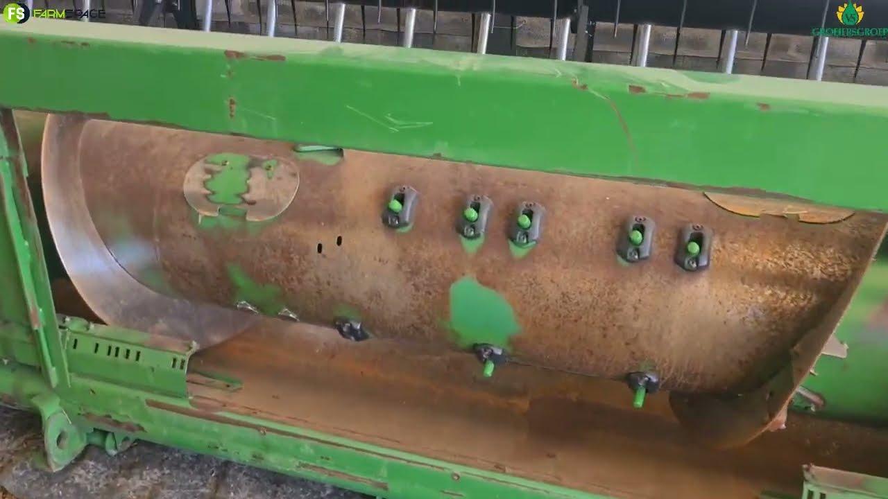 John Deere 630F stroper tafel op VS Groeiersgroep Veiling 20 Aug 2022