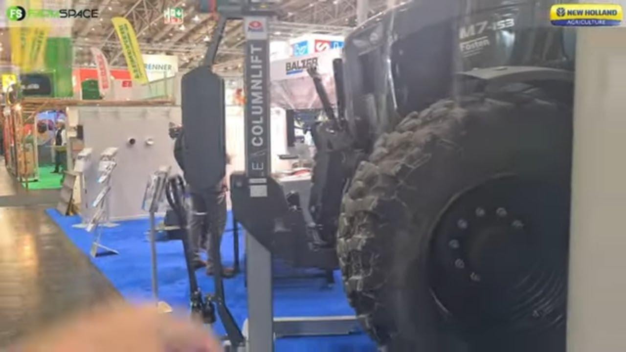 Maha at AGRITECHNICA 2023. Check out this tractor lift.