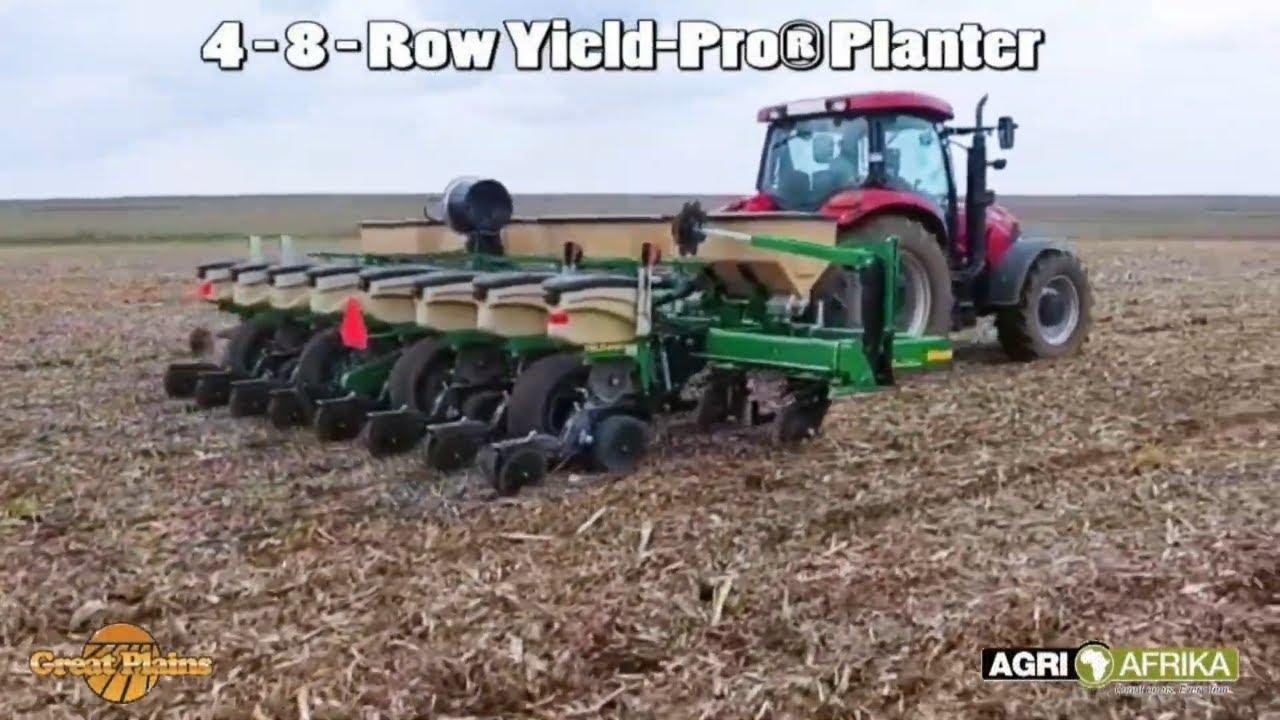 Wat bied Agri Afrika se "Great Plains" 4-8 ry Yield Pro planter?