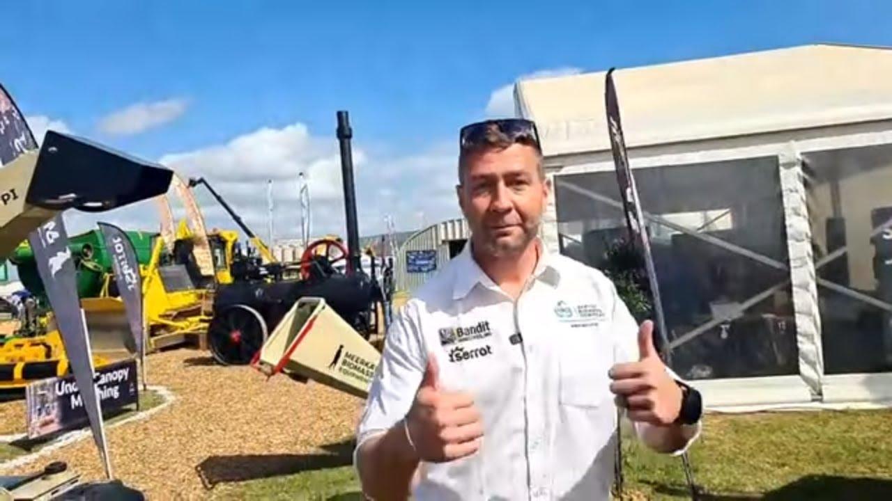 Africa Biomass Company het enige masjien wat biomassa kan verwerk op Nampo Kaap / Cape 2024