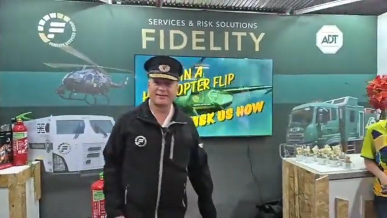 Wen 'n helikopter flip met Fidelity by NAMPO 2024.
