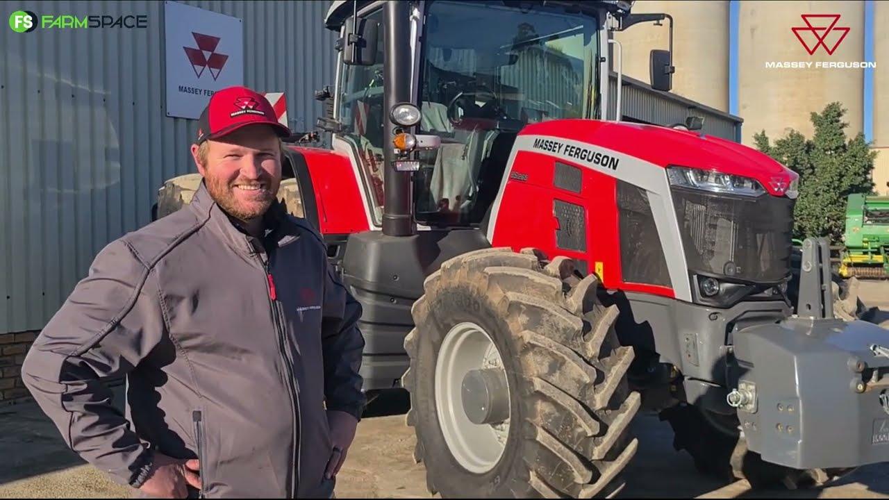Massey Ferguson High Horse Power with the MF 8S tractor in the Overberg area at Van Breda Caledon.