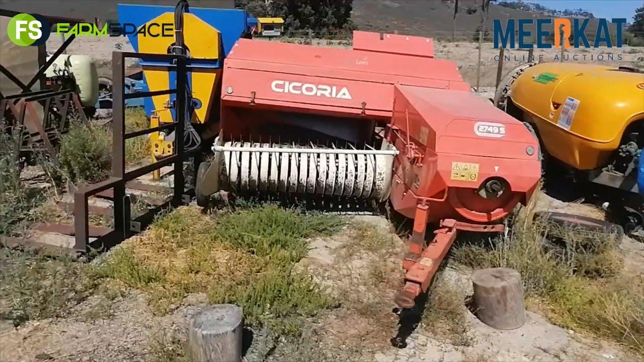 2013 Cicoria 2749S klein baler - Kwaliteit Trekker en Implement Veiling Sonder Grense 21-24 Feb 2022