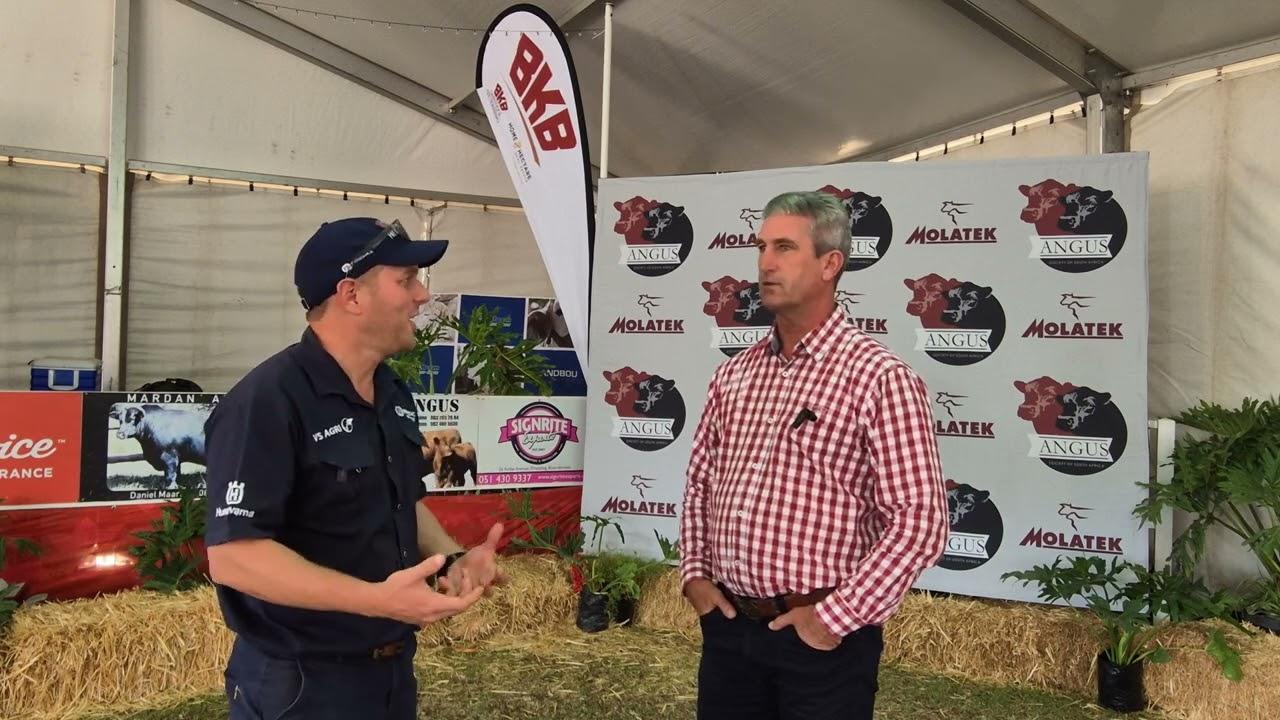 We are talking to Carl Malherbe from BKB after the Angus SA National Show.