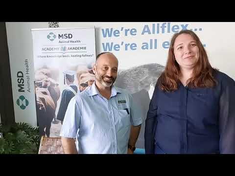 Milanie en Dr De Wet Barnard van MSD by Nampo 2024 oor siekte bewustheid op jou plaas