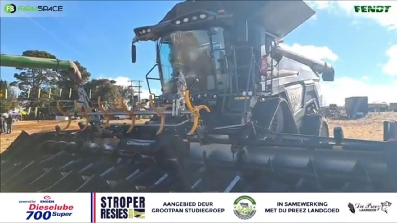 Fendt is reg vir die resies met hulle IDEAL 8 Stroper by die Stroper Resies 2024.