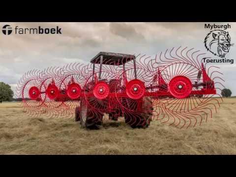 Myburg Toerusting se Nuwe 6 Tol Hark (Hay Rake / Wheel rake)