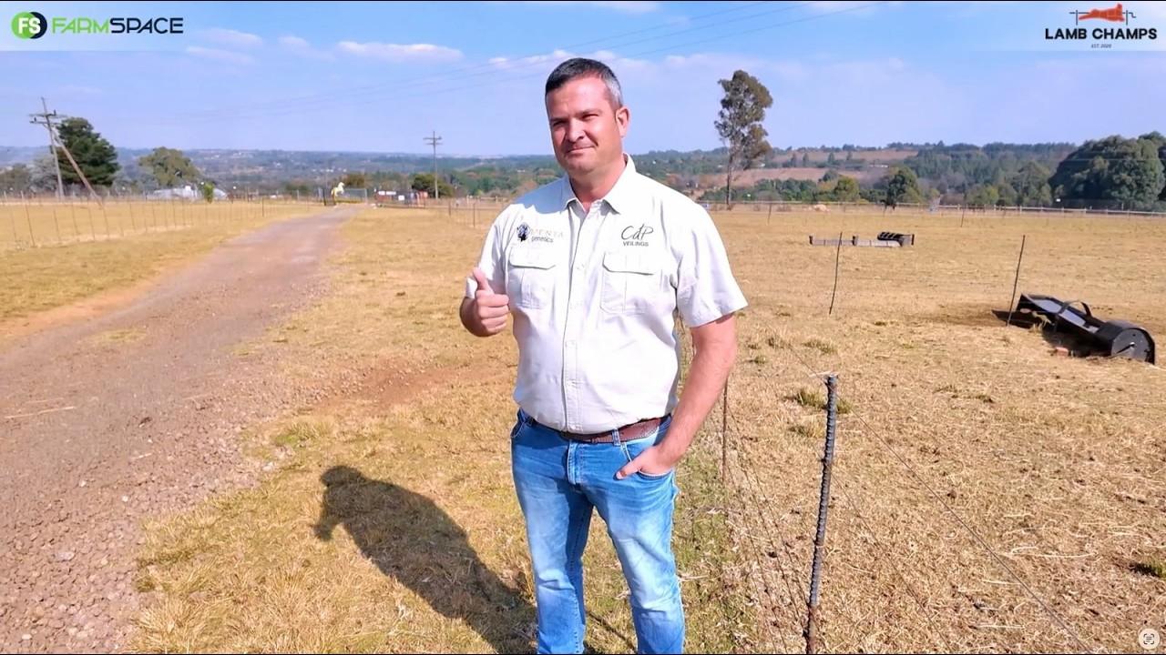 Hannes van Staden skryf in vir sy 4de jaar van Lamb Champs met 'n Dorper.