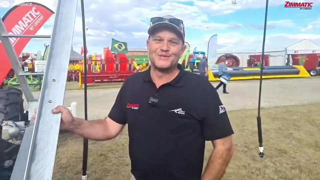 Lourens verduidelik waar hulle waarde toevoeg, kom maak 'n draai by Zimmatic by Nampo 2022.